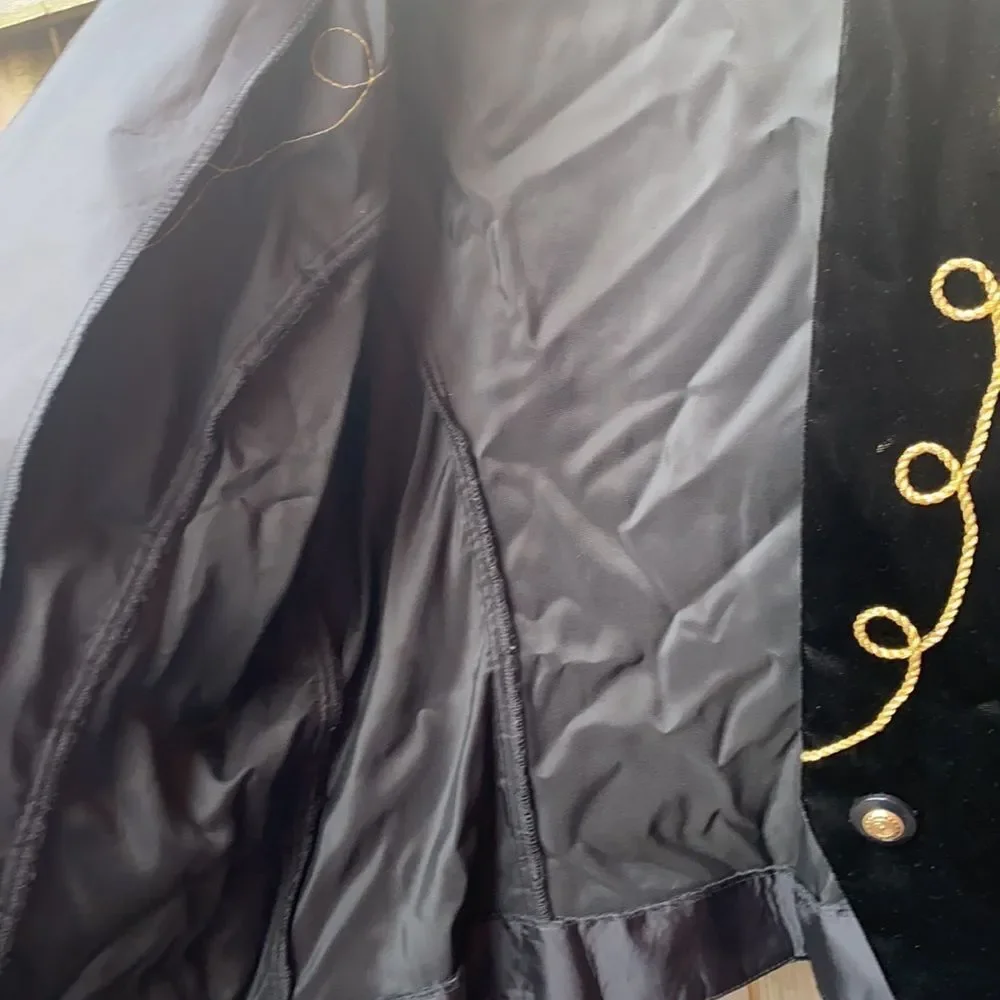Vintage velour skirt suit sz. 14